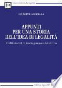 Appunti per una storia dell'idea di legalità