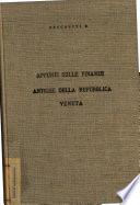 Appunti sulle finanze antiche della Repubblica veneta