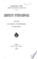 Arbitrati internazionali