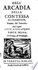 Arcadia della contessa de Pembroch