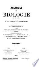 Arch biol (Liege)