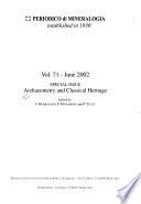 Archaeometry and Classical Heritage