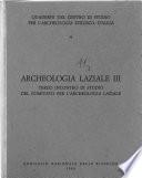 Archeologia laziale