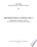 Archeologia laziale XII