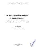 Libro Architectures protohistoriques en Europe occidentale du néolithique final à l'âge du fer
