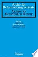 Archiv Für Reformationsgeschichte