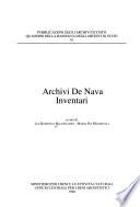 Archivi De Nava inventari