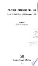 Archivi letterari del '900