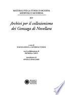 Archivi per il collezionismo dei Gonzaga di Novellara