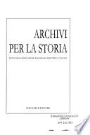 Archivi per la storia