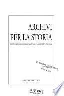 Archivi per la storia