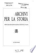 Archivi per la storia