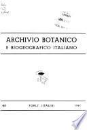 Archivio botanico italiano