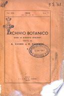 Archivio botanico pubblicato da Augusto Béguinot