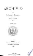 Archivio della Deputazione romana di storia patria