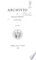 Archivio della Società romana di storia patria