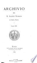 Archivio della Società romana di storia patria