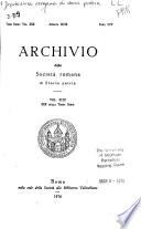 Archivio della Società romana di storia patria