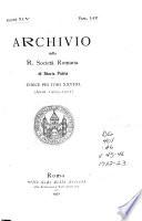 Archivio della Società romana di storia patria