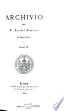 Archivio della Società romana di storia patria