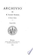 Archivio della Società romana di storia patria