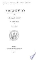 Archivio della Società romana di storia patria