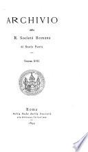 Archivio della Società romana di storia patria