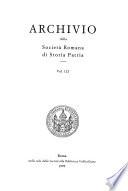 Archivio della Società romana di storia patria