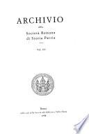 Archivio della Società romana di storia patria