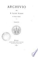 Archivio della Società romana di storia patria