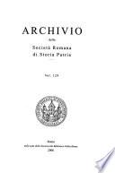 Archivio della Società romana di storia patria