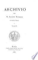 Archivio della Società romana di storia patria
