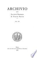 Archivio della Società romana di storia patria