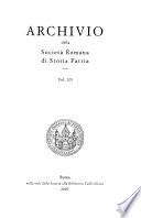 Archivio della Società romana di storia patria