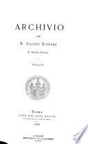 Archivio della Società romana di storia patria