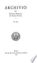 Archivio della Società romana di storia patria