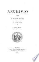 Archivio della Società romana di storia patria