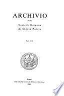 Archivio della Società romana di storia patria