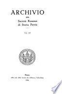 Archivio della Società romana di storia patria