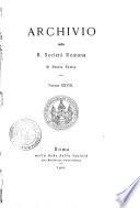 Archivio della Società romana di storia patria