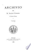 Archivio della Società romana di storia patria