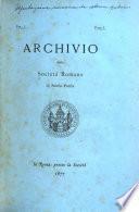 Archivio della Società romana di storia patria