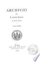 Archivio della Società romana di storia patria
