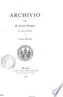 Archivio della Società romana di storia patria