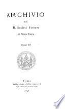Archivio della Società romana di storia patria