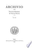 Archivio della Società romana di storia patria
