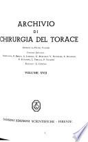 Archivio di chirurgia del torace