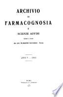 Archivio di farmacognosia e scienze affini