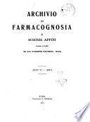 Archivio di farmacognosia e scienze affini