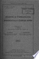 Archivio di farmacologia sperimentale e scienze affini